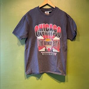NBA Chicago Bulls Black Graphic Tee